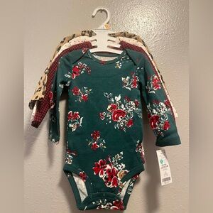 NWT Carter's Assorted Baby Onesies - 4 Pieces 12M